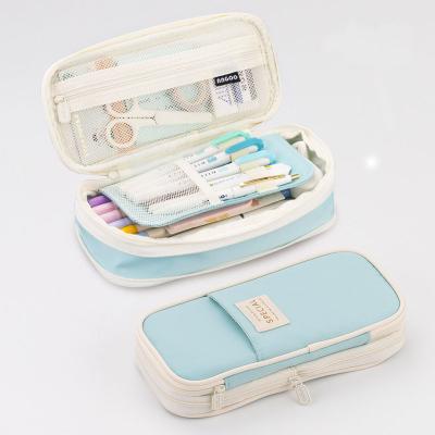 China Korean Version Shaped Canvas Domestic Trade Pen Pouch Bag School Boys Pencil Case Square Bag for sale