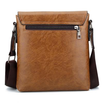 China PU Leather Vertical Square PU Leather Cross - Body Bag For Man Cross - Body Shoulder Bag Men for sale