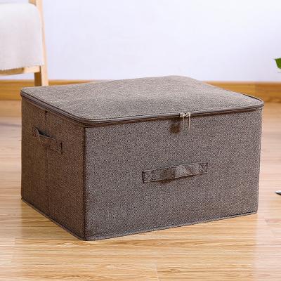 China Contemporary Cotton and Canvas Clothes Storage Bag Organizer Non Woven Clothes Storage Bag for sale