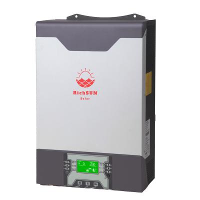 China Hybrid 5KW Solar Panel System Inverter On Grid Inverter 24V 48V 456*303*147MM for sale