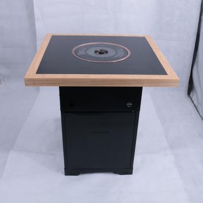 China Modern Chinese commercial dining table restaurant furniture smokeless barbecue table for sale