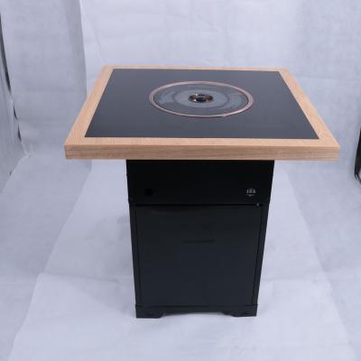 China AOBL Modern Dining Room Furniture Korean Smokeless Barbecue Table For Restaurant for sale