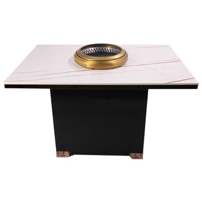 China Modern high quality Korean modern dining table barbecue smokeless table for sale