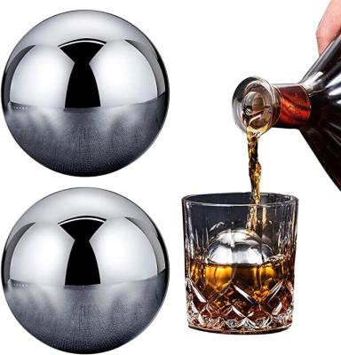 China Viable Wholesale Bar Accessories Wine Stainless Steel Ice Cube For Wine Personalized Whiskey Stones for sale