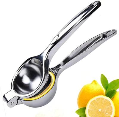 China Viable Kitchen Tools Handled Manual Lemon Squeezers Lime Fruit Juicer Stainless Steel Manual Lemon Squeezer for sale