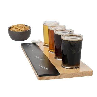 China New Viable Creative Solid Wooden Tray Coffee Wooden Red Rack Juice Beer Wine Tray Base Base for sale