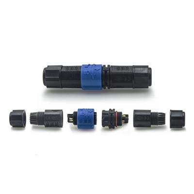 China Automotive Outdoor LED Lighting Plug Male And Female Self Locking M20 IP68 Waterproof Connector for sale