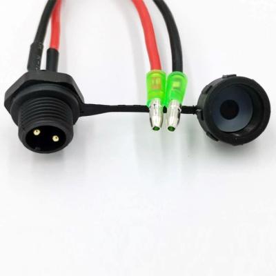 China Factory Price Electrical Power Wire To Waterproof Cable IP67 M16 Plugs For LED for sale