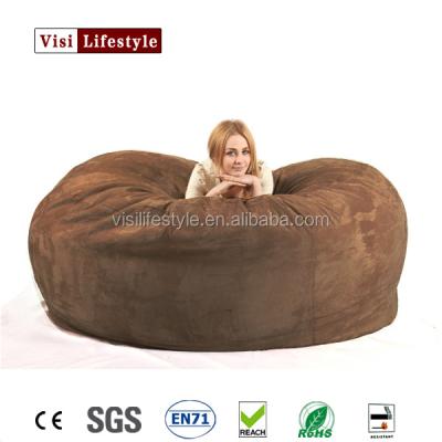 China Polyester Washable Liner Round Cover Microsuede Foam Bean Bag Factory for sale