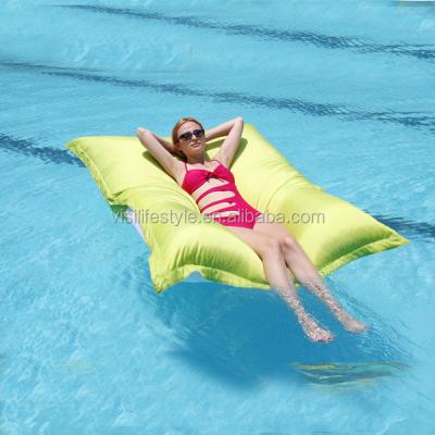 China Outdoor Waterproof Sofa Bed Furniture Polyester Pool Float Bean Bag Floating Bed, Floating Bean Bags for sale