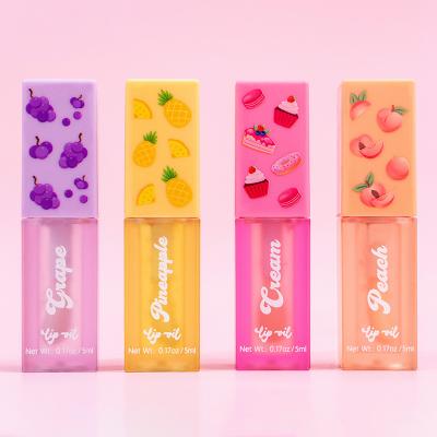 China Magic Natural Color Fruit Infused Lip Oil Moisturizing Lip Oil 5ml  Customization for sale