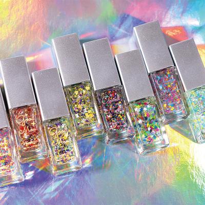 China Grausamkeit-freie Peeling-off Wasser-basierte Nagellack Vegan Glitter Nagellack OEM zu verkaufen