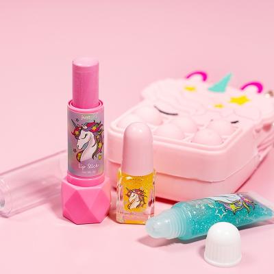 China Kit de maquillaje personalizado para niños juguetes de maquillaje para niños de 5 años con bolso pop it en venta