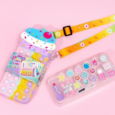 中国 クリエイティブ 子供 化粧品 遊び メイク キット キュート シリコン ポップ ポッシュ イット バッグ ODM 販売のため