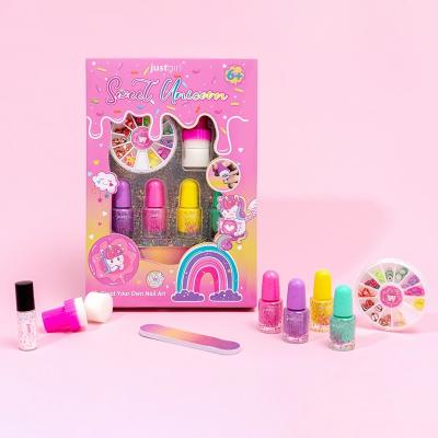 China Customizable Sleek DIY Nail Art Kit Kids Nail Set Peel Off Non Toxic for sale