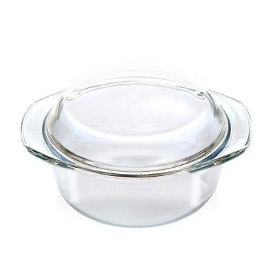 China Disposable Hot Shot Tempered Glass Casserole Dish For Microwave Oven And Oven Wholesale for sale