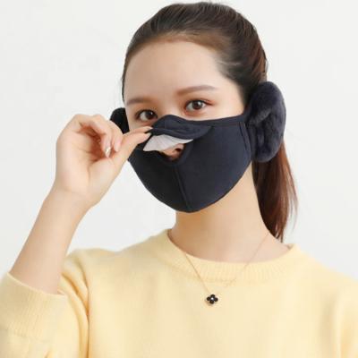 China New Design Winter Cotton Fabric Washable Earmuff Face With Mouth Opening For Students And Adults Outdoor Ben20201223 for sale