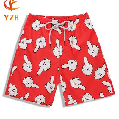 China China Anti-UV 100% Polyester Fabric Swim Shorts Printed Man Beach Shorts for sale