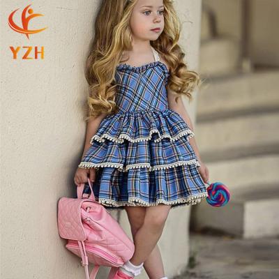 China OEM ODM logo kids clothing breathable custom dress dresses 8 6 10 years old girl fancy dress for sale