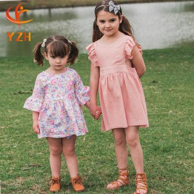 China New fashion china factory girls dress dresses one piece lovely princess breathable kids birthday clothing for sale