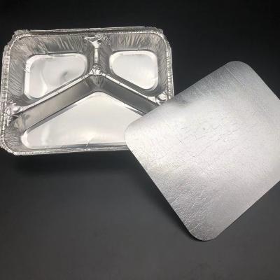 China Eco - Friendly Food Grade Aluminum Foil Container Paper Lid for sale