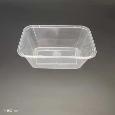 China 1500ml pp microwavable plastic food container,plastic food delivery container with lid,disposable takeout box for sale