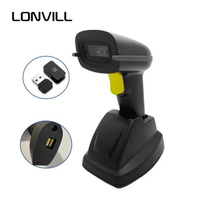 China Factory Blue-Tooth 1D 2D QR Barcode Reader Scanner Image Barcode Wireless Scanner with A4 Fill Base for sale