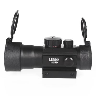 China 3x44RD Ballistic Dot Sight Red Green Dot Sight Scope Optical Adjustable Shotgun Scope for sale