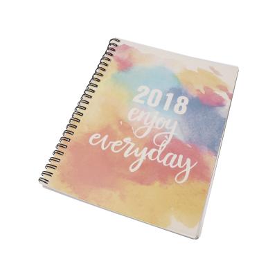 China Custom High Quality 71 Sheets Monthly Daily Gift Hardcover 25006 Organizer Hardcover Weekly Planner Spiral Notebooks for sale