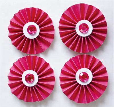 China 28810 Mini Decorative Sticker 3D Paper Flower Sticker For Wedding Walls Decoration for sale