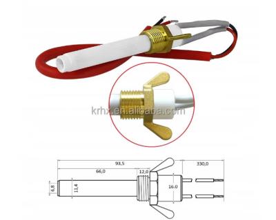 Cina Ceramica rotonda per stufe a pellet: OD 11,5 mm, ID6,5 mm, lunghezza 93 mm, 110/220/230v, 200-300 Watt in vendita