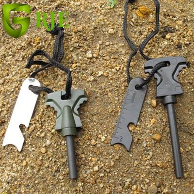 China Outdoor Magnesium Camping Flint Steel Striker Fire Starter Outdoor Survival Fire Starter for sale