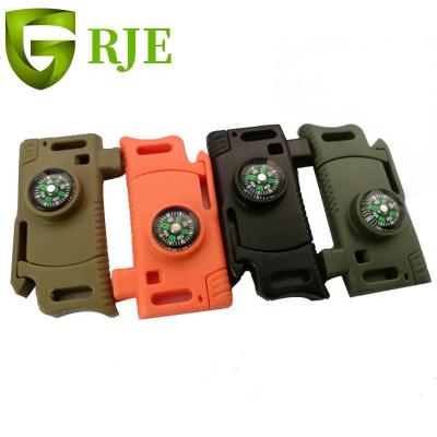 China Plastic Fire Starter Buckle Quick Release Fire Starter Buckle, Fire Start Buckle with Whistle, Fire Starter Buckle for sale