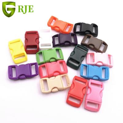 China High Quality 20mm Colored Buckle Custom Plastic Satchel Bags Belts Pet Accessories Adjustable Buckles for sale