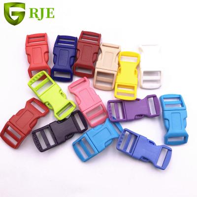 China Bags Various Colors 15mm Buckle Shoe Bag Curved Buckle Plastic Color Strap Buckle Per Accessories for sale