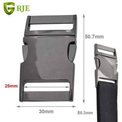 China Metal buckle side version use for bag new design 1 inch metal buckle metal buckle 2 quick version side buckle for sale