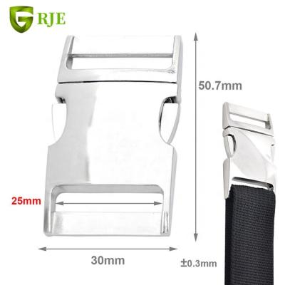 China Metal Strap Buckle Use For Bag 1 Inch Dog Metal Cam Lock Buckle Strap Clips Metal Buckle for sale