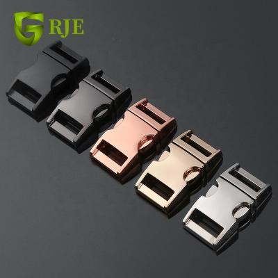 China Quick Release Metal Buckle Use For Bag 15mm Quick Release Metal Side Buckle For Paracord Wristband for sale