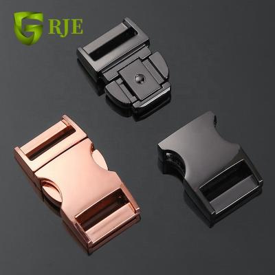 China The Metal Side Version Buckle Use For Dog Collar Custom Accessories Quick Side Bag Logo Version Metal Buckle For Dog Collar for sale