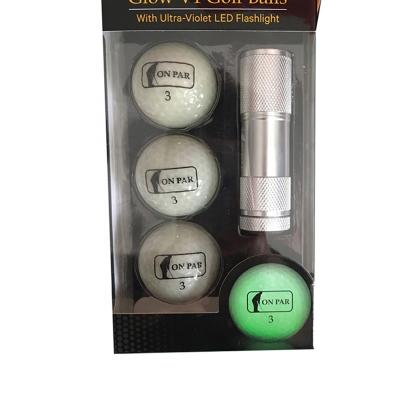 China Convenient in Amazon Range Wholesale Dark Up Night Glow Golf Ball Light with Good Quality for sale