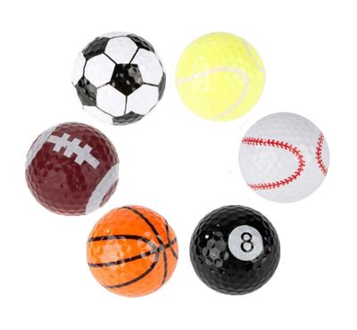 China Wholesale Multicolor Golf Balls For Tournament Bulk Gift Set Sports Golf Ball Novelty Assorted Sports Golf Gift Balls for sale