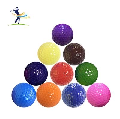 China Hot Sale Fashionable Tournament Wholesale Multicolor Golf Balls Colored Mini Golf Balls Promotional Golf Ball for sale