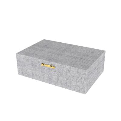 China Handmade Wooden Gift Packaging Boxes Wholesale Custom Handmade Wooden Box With Fabric Assembled for sale