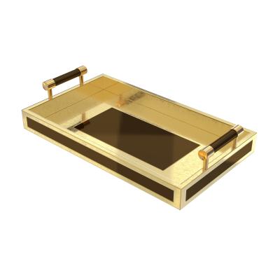 China Sustainable Wood Tray Woven Serving Trays Natural Tray Wholesale for sale