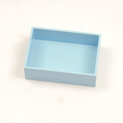 China Baby Blue Matt Finish Wooden Storage Tray from Europe for Sale for sale