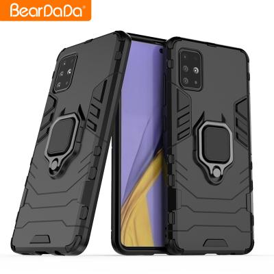 China Anti-drop 3 in 1 Rugged Hybrid Ring Holder Shockproof Cell Phone Case for Samsung Galaxy A50 Magnetic Cover for sale