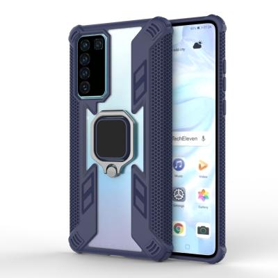 China Hot Selling Tpu Shockproof Car PC Anti Drop Magnetic Phone Cover For Huawei P40 P40 Pro Designer Shockproof Mobile Phone Case Wholesale for sale