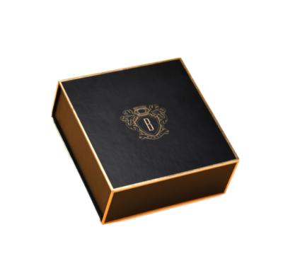 China Recycled embossing megetic book black book shape box materials hot sale gold foil for sale