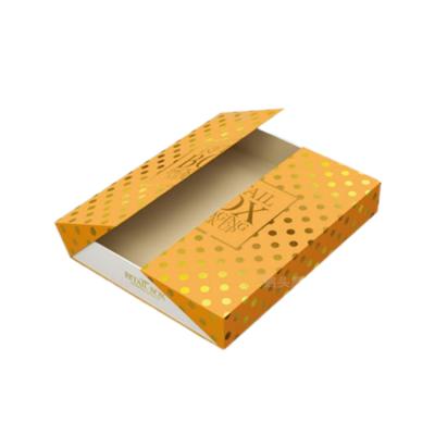 China Recycled Materials Gold Foil Stamp Gift Box Book Shape Hot Selling Custom Paper Box for sale