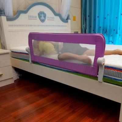 China ABS+Metal+Cloth Design Kids Protective Bed Rails Baby Safety Products Crib Rail for sale